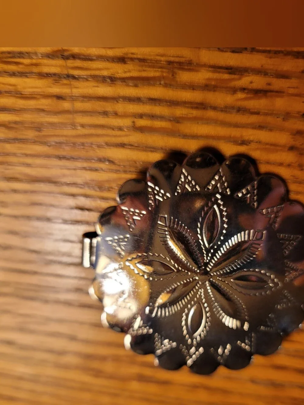 Silver Floral Concho Waist Belt